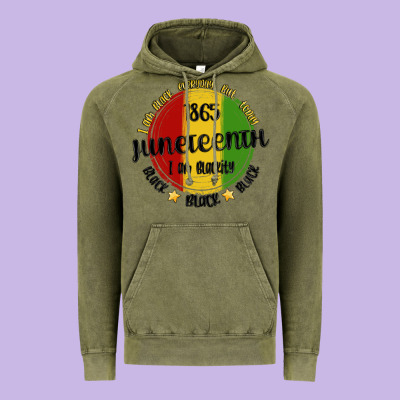 I Am Black Everyday But Today Juneteenth Vintage Hoodie Designed By Maliassmallbusiness