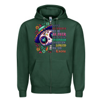Sports Green You are braver than you think sugar skull Zipper Hoodie - NancyCooperArtShop
