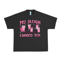 Pigment Black my sleigh runs on loaded tea Urban Heavy Tee - MaliasSmallBusiness