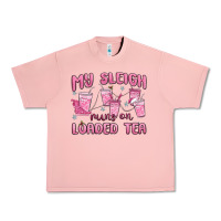 Salmon my sleigh runs on loaded tea Urban Heavy Tee - MaliasSmallBusiness