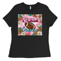 Black Breast cancer  tackle cancer tumbler Ladies Tee - Artiststas