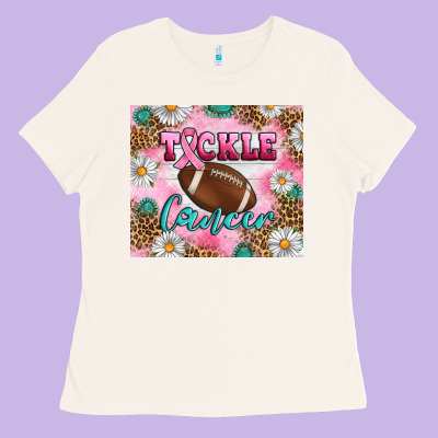 Breast Cancer  Tackle Cancer Tumbler Ladies Tee Designed By Artiststas