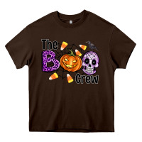 Chocolate Brown Boo halloween Heavy Core Tee - Artiststas