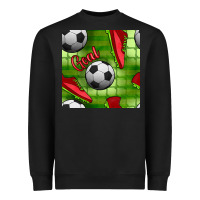 Black soccer shoes goal seamless pattern Heavyweight Sweatshirt - BundleAndBundleShop