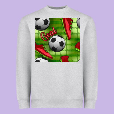 Soccer Shoes Goal Seamless Pattern Heavyweight Sweatshirt Designed By Bundleandbundleshop