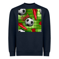 Navy soccer shoes goal seamless pattern Heavyweight Sweatshirt - BundleAndBundleShop