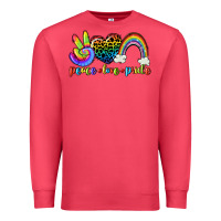 Cardinal Peace love pride Premium Sweatshirt - CowGirlArtShop