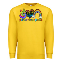 Lemon Peace love pride Premium Sweatshirt - CowGirlArtShop