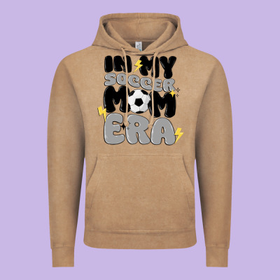 In My Soccer Mom Era Vintage Hoodie Designed By Maliassmallbusiness