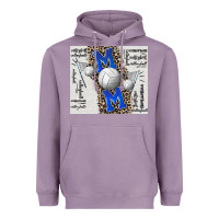 Volleyball Mom Blue Mother's Day Heavyweight Hoodie | Teevron