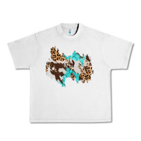 Lunar Rock cowhide leopard turquoise patch Urban Heavy Tee - AdoDesignShop