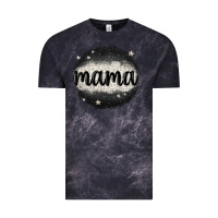 Cloud Black leopard mama Vintage Tee - MaliasSmallBusiness