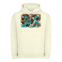 Pigment Pistachio Cowhide Turquoise Glitter Urban Hoodie - FaDigitalArtStudio