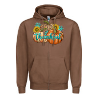 Chestnut Thankful Zipper Hoodie - texasbilliewilder