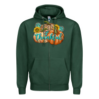 Sports Green Thankful Zipper Hoodie - texasbilliewilder