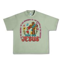 Oil Green in the waiting there was jesus Urban Heavy Tee - MaliasSmallBusiness