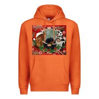 Carrot christmas heifer cow  gnomies Premium Hoodie - CowGirlArtShop