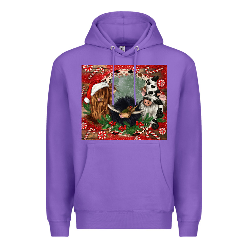 Christmas Heifer Cow  Gnomies Premium Hoodie by CowGirlArtShop | Teevron