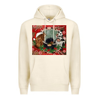 Tofu christmas heifer cow  gnomies Premium Hoodie - CowGirlArtShop