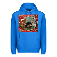 True Royal christmas heifer cow  gnomies Premium Hoodie - CowGirlArtShop