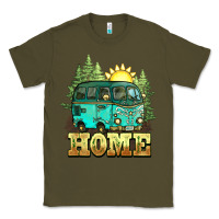 Army Green camping caravan home Classic Tee - NancyCooperArtShop
