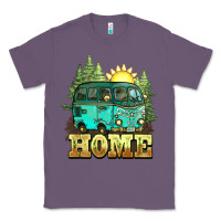 Lavender camping caravan home Classic Tee - NancyCooperArtShop