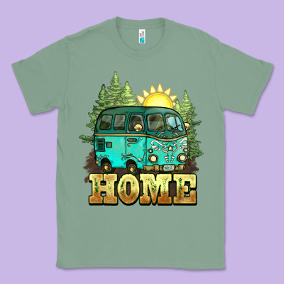 Camping Caravan Home Classic Tee Designed By Nancycooperartshop