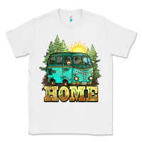 White camping caravan home Classic Tee - NancyCooperArtShop