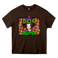 Chocolate Brown Boo heifer halloween Heavy Core Tee - Artiststas
