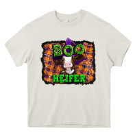 Cream Boo heifer halloween Heavy Core Tee - Artiststas