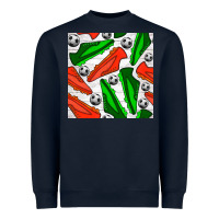 Navy soccer shoes seamless pattern Heavyweight Sweatshirt - BundleAndBundleShop