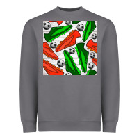 Soccer Shoes Seamless Pattern Heavyweight Sweatshirt | Teevron