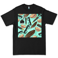 Black literature seamless pattern Premium Tee - BundleAndBundleShop