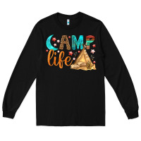 Black Camp Life Long Sleeve Tee - BundleAndBundleShop