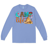 Colony Blue Camp Life Long Sleeve Tee - BundleAndBundleShop