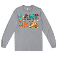 Heather Grey Camp Life Long Sleeve Tee - BundleAndBundleShop