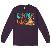Plum Camp Life Long Sleeve Tee - BundleAndBundleShop