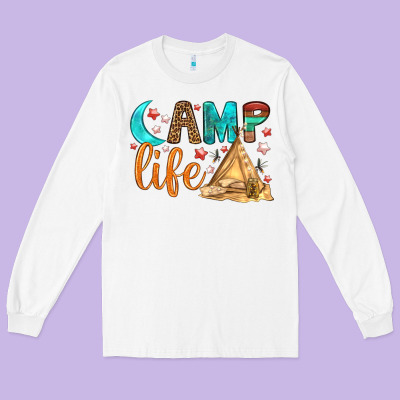 Camp Life Long Sleeve Tee Designed By Bundleandbundleshop