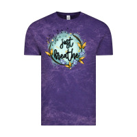 Cloud Purple just breathe Vintage Tee - MaliasSmallBusiness