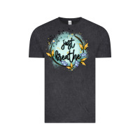 Vintage Black just breathe Vintage Tee - MaliasSmallBusiness
