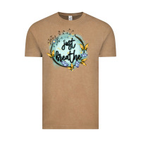 Vintage Coffee just breathe Vintage Tee - MaliasSmallBusiness