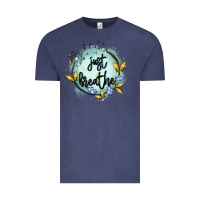 Vintage Denim just breathe Vintage Tee - MaliasSmallBusiness