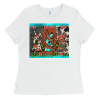 White easter bunny's leopard cowhide cactus Ladies Tee - JahusDesignShop