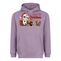 Lavender all want for christmas is a cow Heavyweight Hoodie - CowGirlArtShop