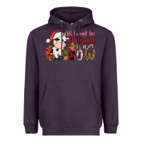 Plum all want for christmas is a cow Heavyweight Hoodie - CowGirlArtShop