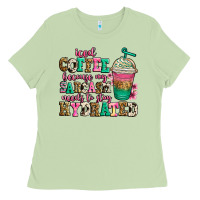 Matcha iced coffee because my sarcasm needs to stay hydra Ladies Tee - Jasminsmagicworld