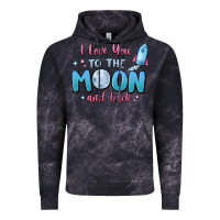 Cloud Black i love you to the moon and back Vintage Hoodie - MaliasSmallBusiness