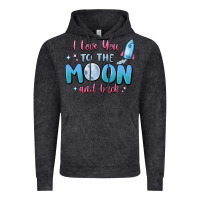 Vintage Black i love you to the moon and back Vintage Hoodie - MaliasSmallBusiness