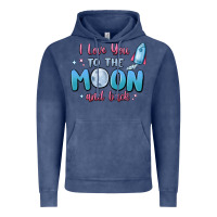 Vintage Denim i love you to the moon and back Vintage Hoodie - MaliasSmallBusiness