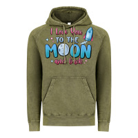 Vintage Olive i love you to the moon and back Vintage Hoodie - MaliasSmallBusiness